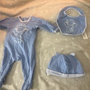KENZO PARIS Blue Kids One Piece Set